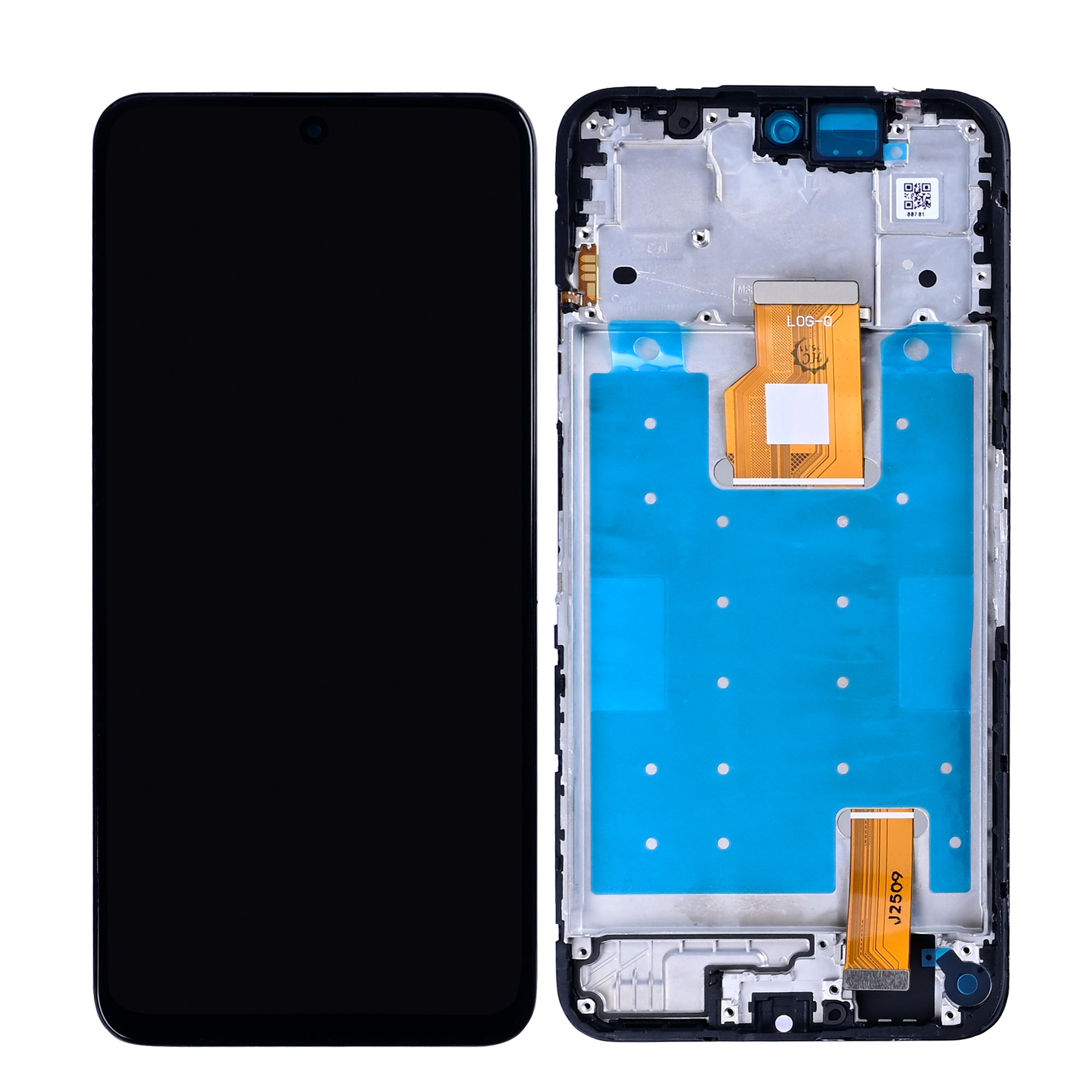 OEM Display für Honor 400 Smart 5G mit Rahmen Schwarz – Bild 4