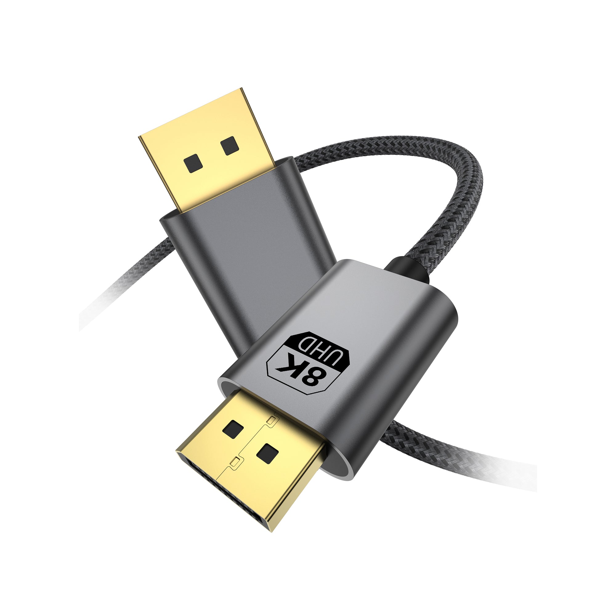 Rixus RXDP12 Display Port Kabel 8K 2m Space Grey – Bild 3