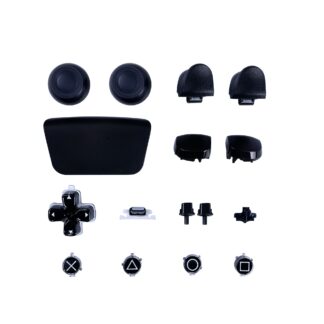 für Sony PlayStation 5 Controller Taste Sets Black OEM (16er-Pack)