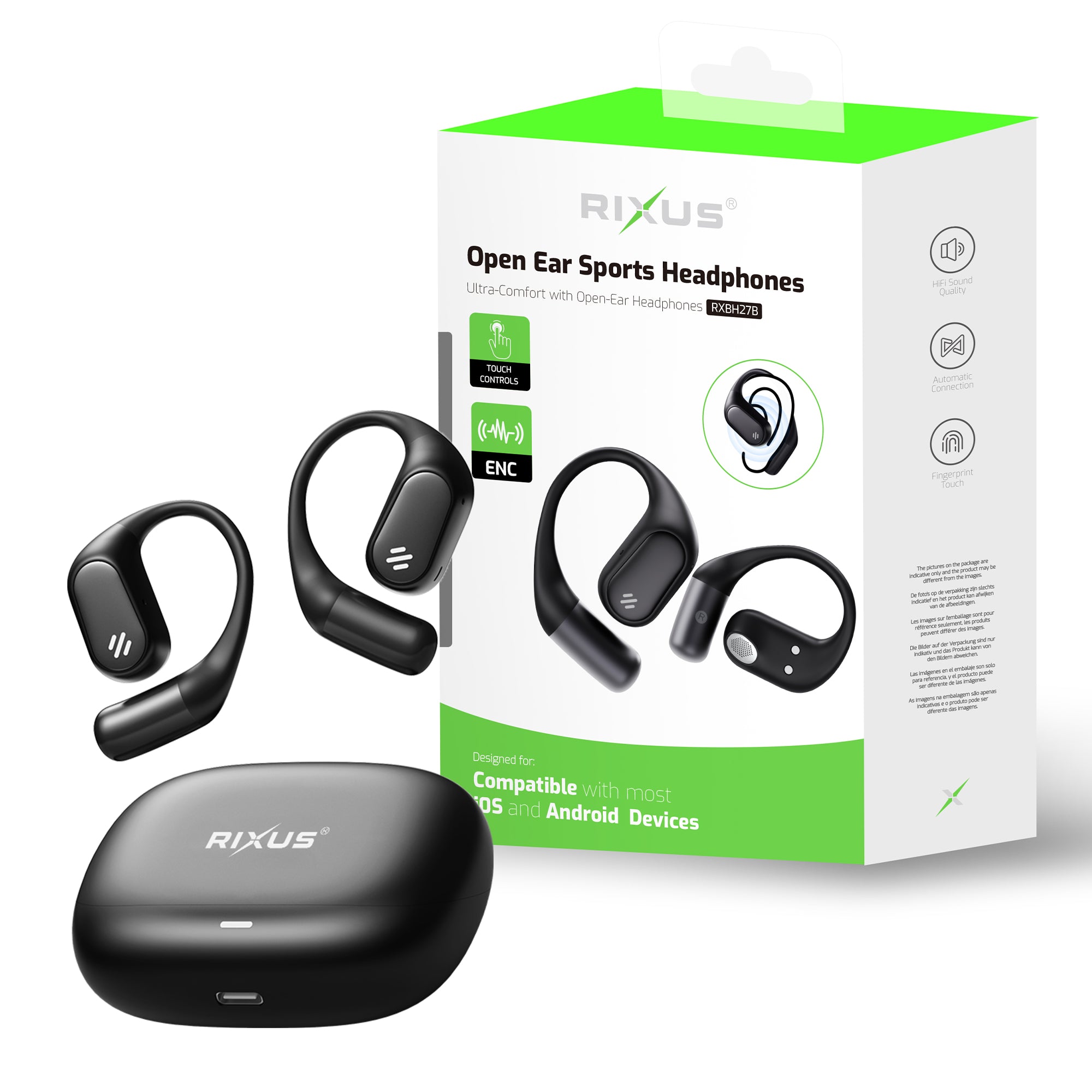 Rixus RXBH27B Sports Open Earphones – Bild 4