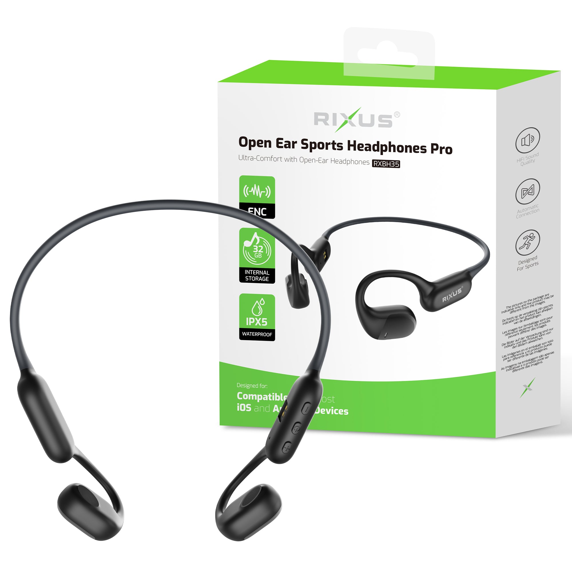 Rixus RXBH35 Open Ear Sports Headphones Pro – Bild 4