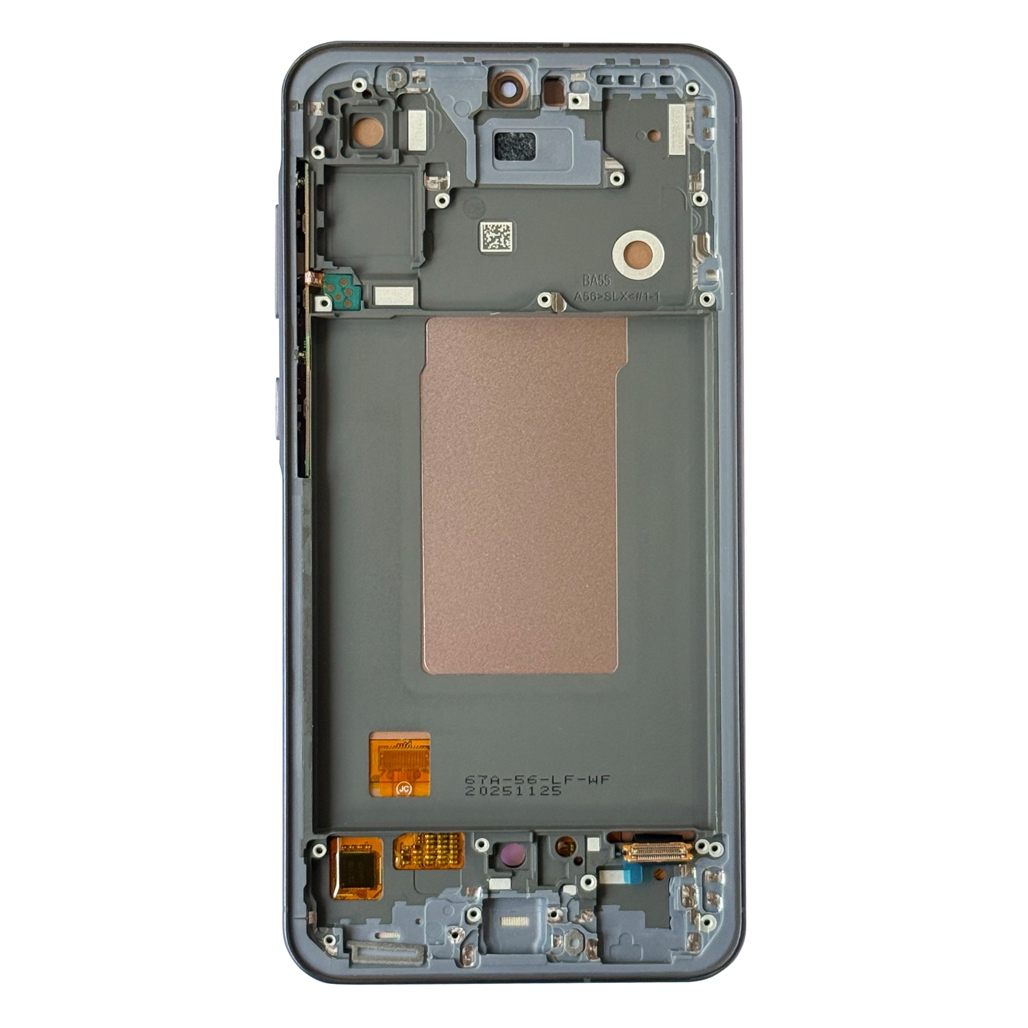 Samsung Galaxy A56 5G A566B Display und Touchscreen-Digitizer mit Rahmen Graphite Soft-OLED – Bild 2