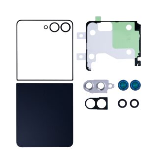 Samsung Galaxy Z Flip7 F741B Akkudeckel Set mit Linse Jet Black OEM
