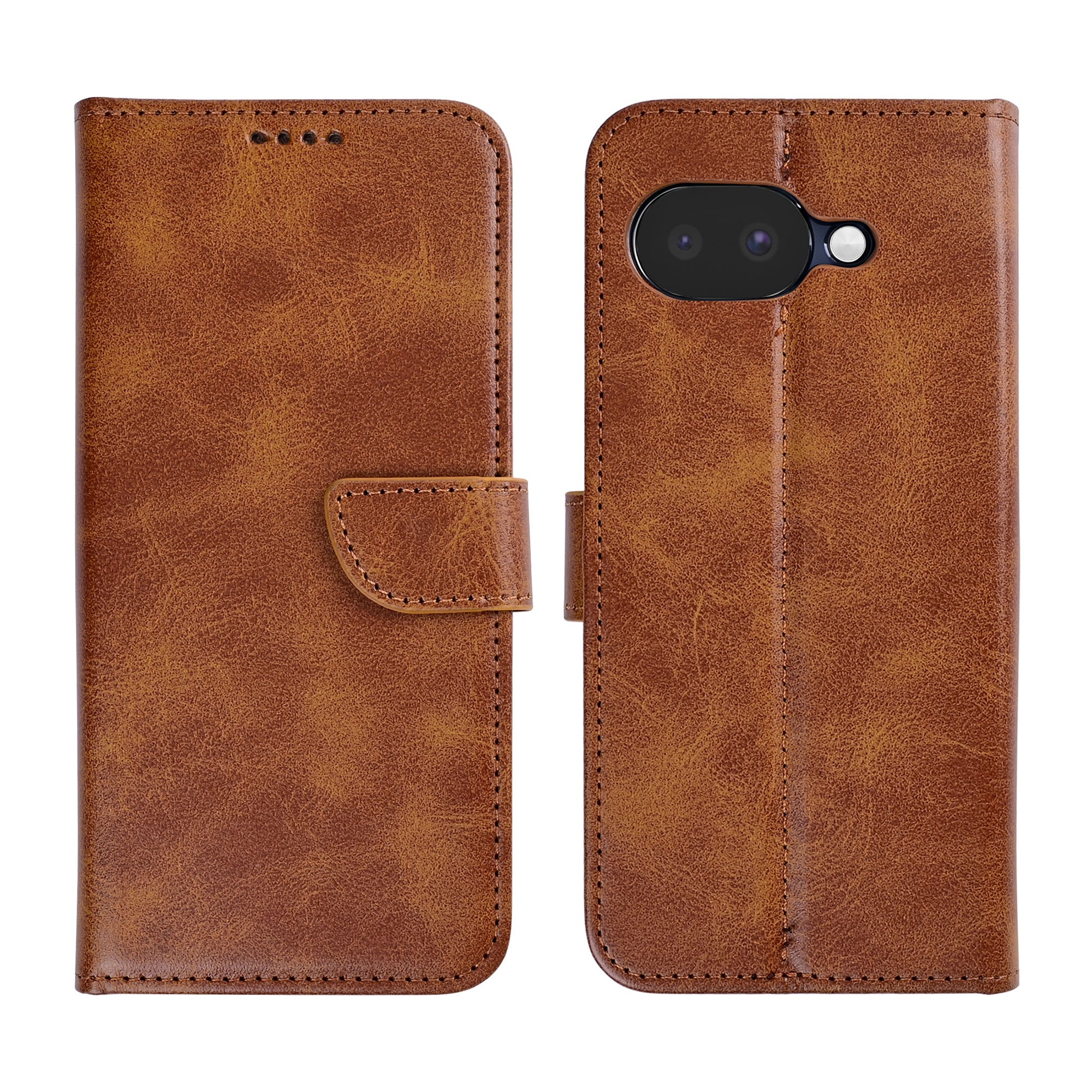 Rixus Buchhülle für Google Pixel 10a Light Brown – Bild 3