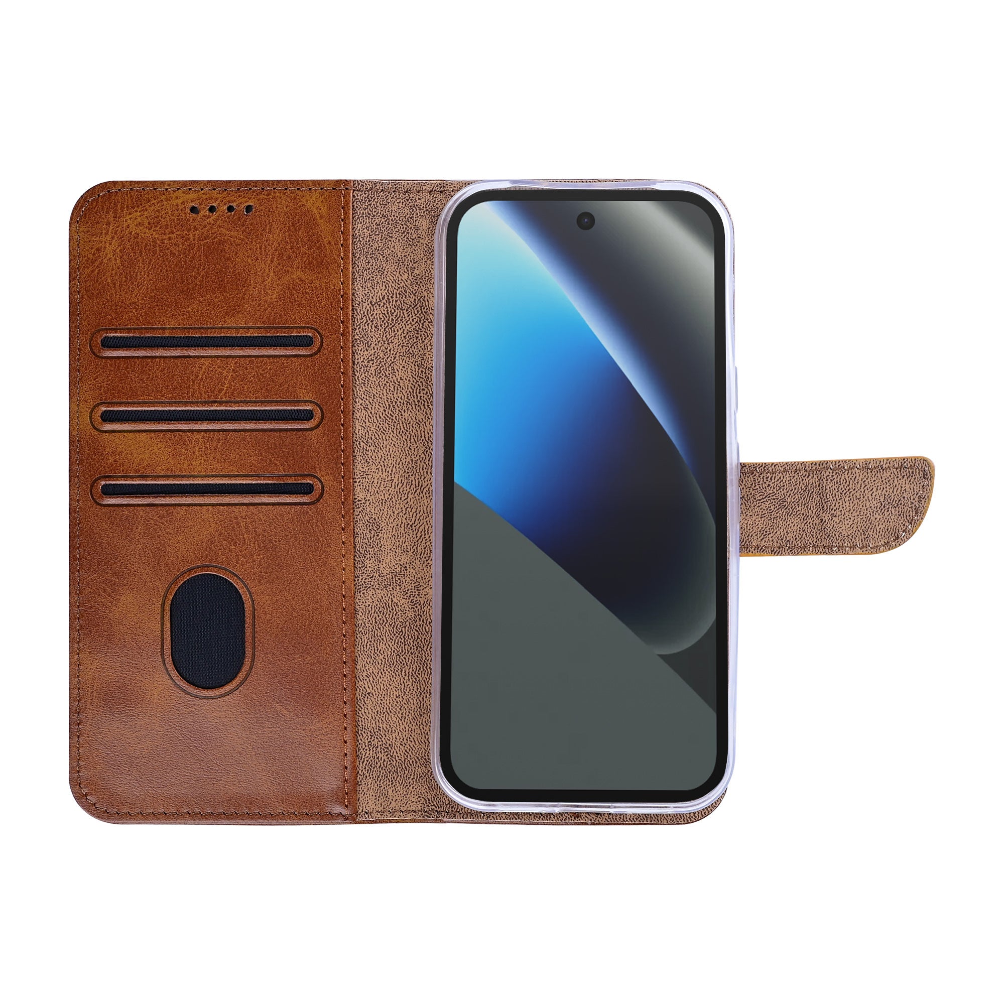 Rixus Buchhülle für Google Pixel 10a Light Brown – Bild 5