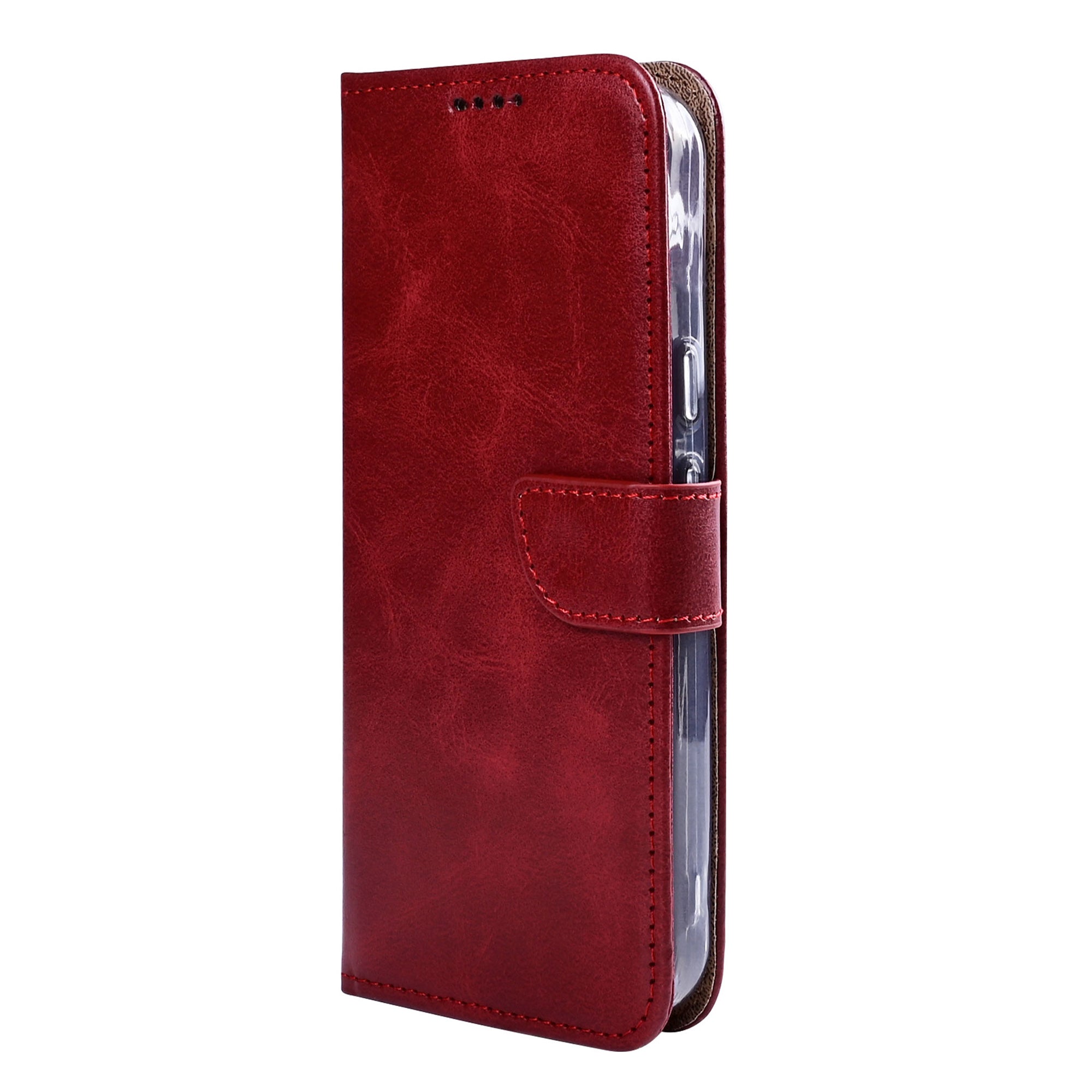 Rixus Buchhülle für Google Pixel 10a Dark Red – Bild 4