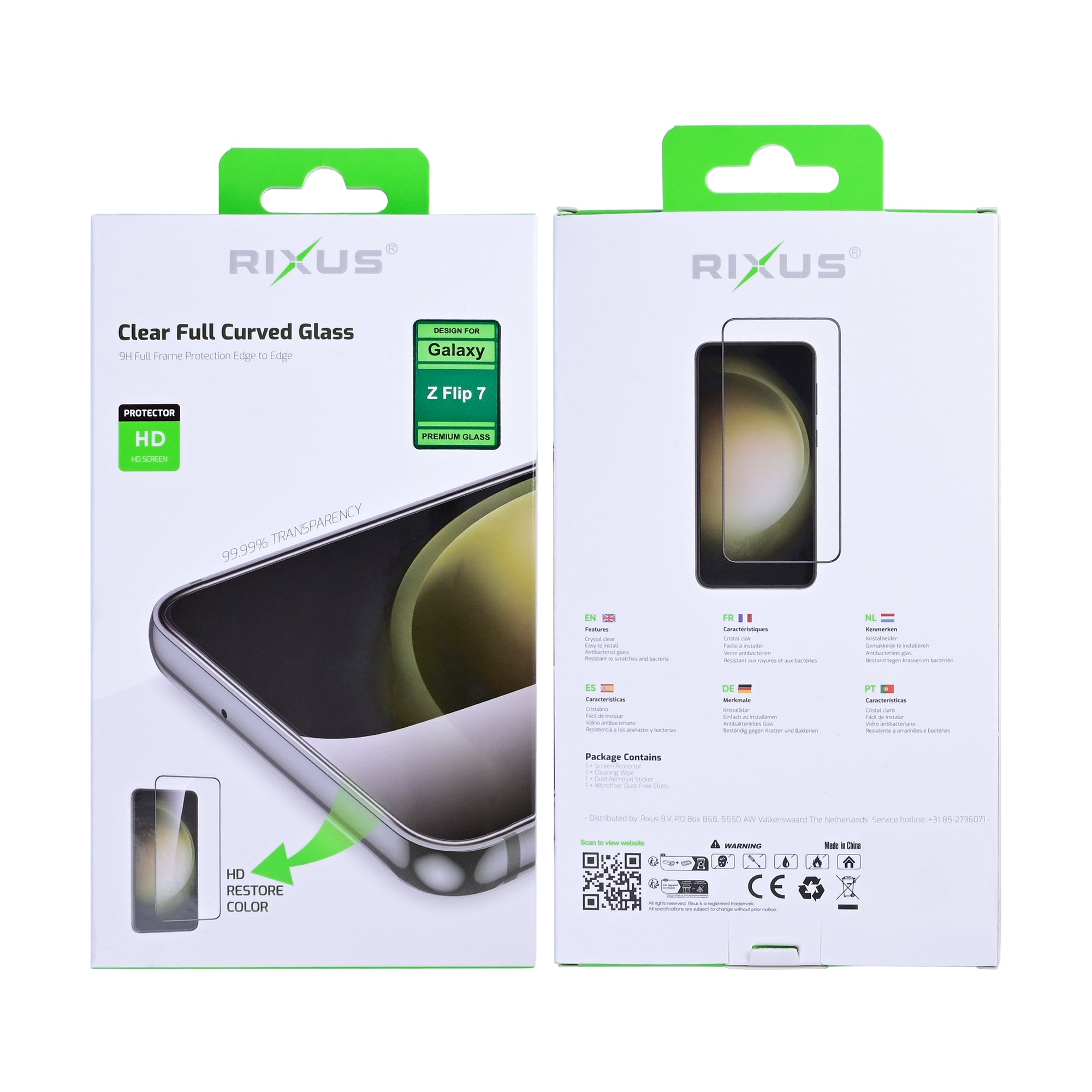 Rixus Clear HD Panzerglas für Samsung Galaxy Z Flip7, Z Flip8 – Bild 2