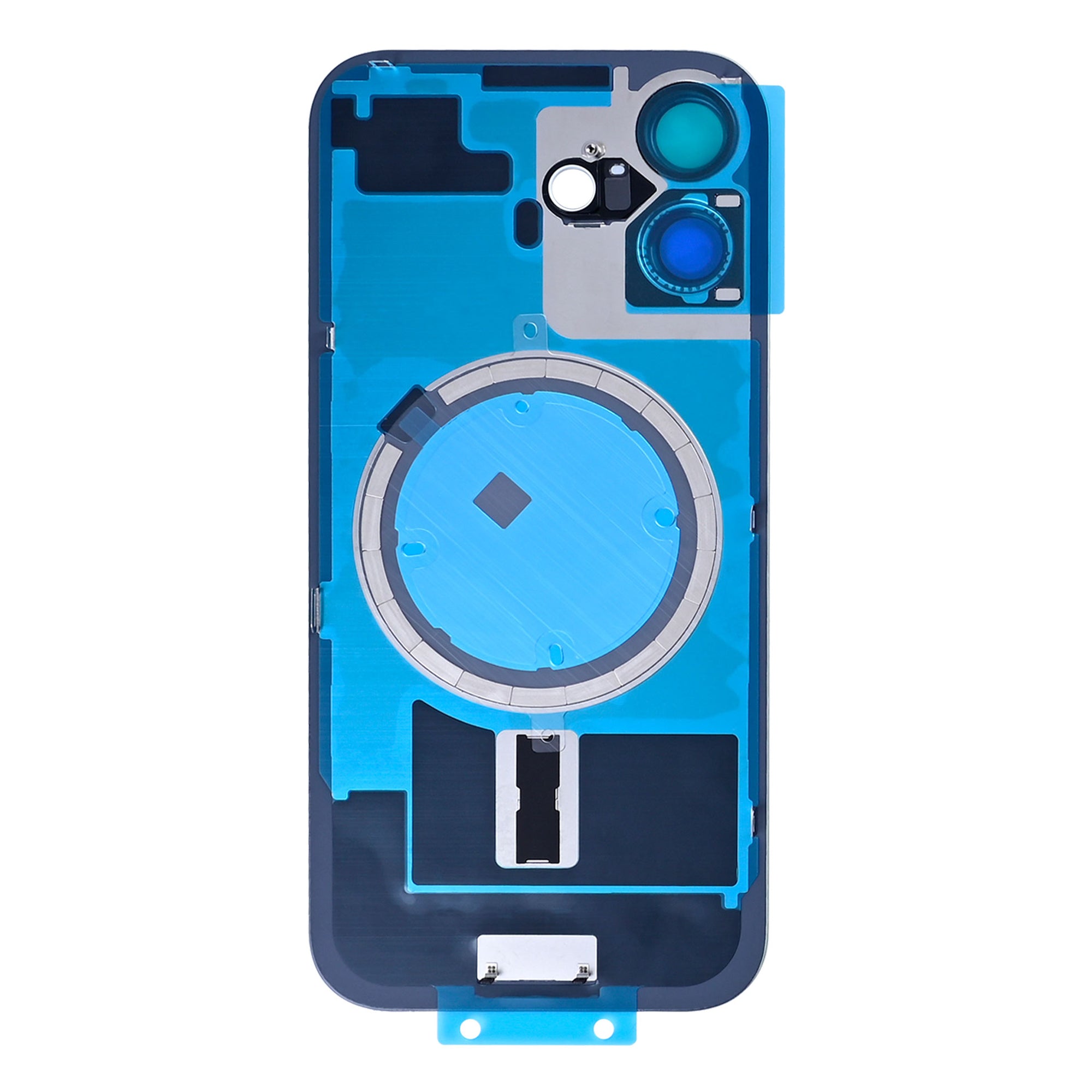 Für Apple iPhone 17 Rückglas ohne NFC, Enlarged Kamera Rahmen Lavender kompatibel – Bild 2