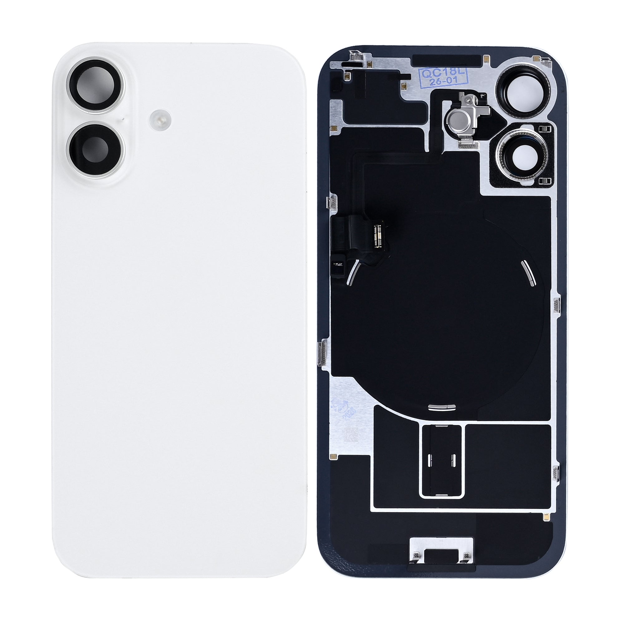 Für Apple iPhone 17 Original ausgebaut Rückglas mit NFC und großem Kamerarahmen, Farbe wählbar – Bild 15