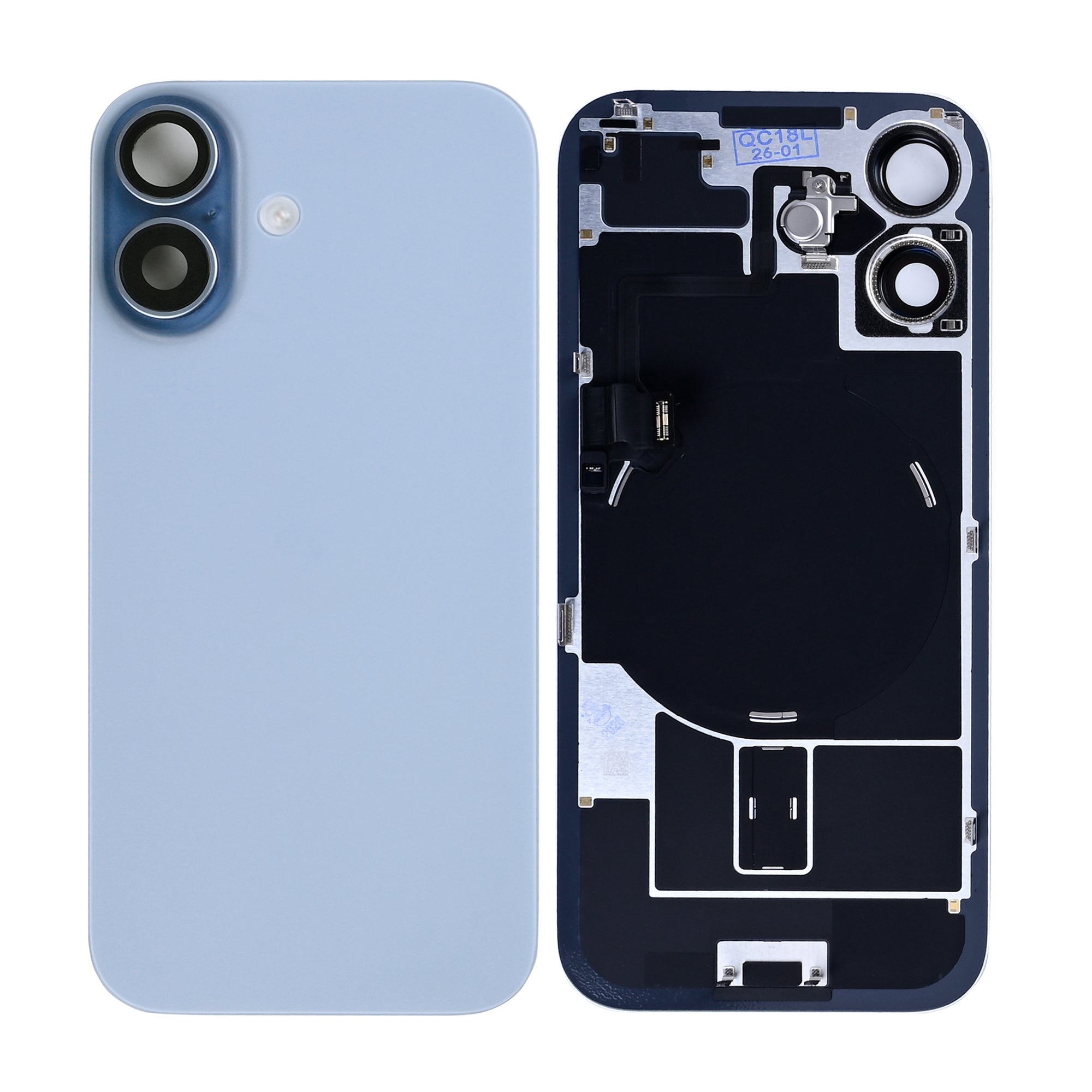 Für Apple iPhone 17 Original ausgebaut Rückglas mit NFC und großem Kamerarahmen, Farbe wählbar – Bild 13