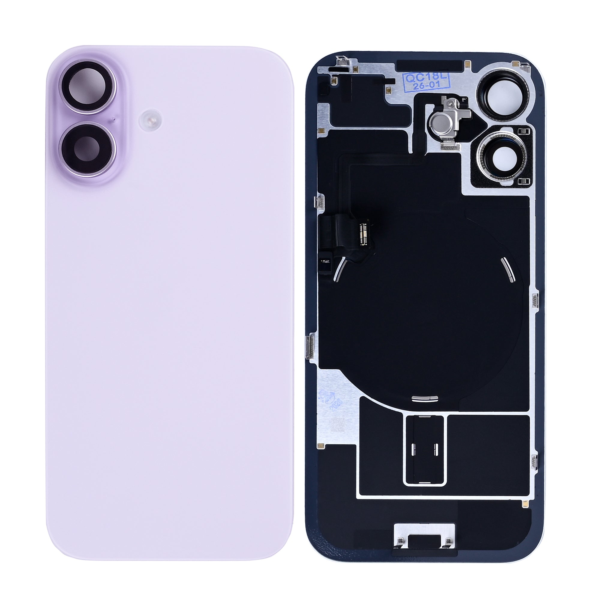 Für Apple iPhone 17 Original ausgebaut Rückglas mit NFC und großem Kamerarahmen, Farbe wählbar – Bild 11