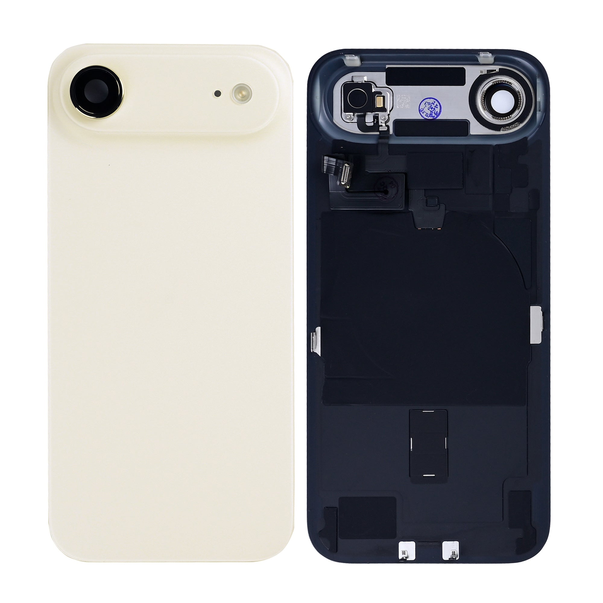 Für Apple iPhone 17 Air Rückglas mit NFC, Enlarged Kamera Rahmen Light Gold Original ausgebaut – Bild 3