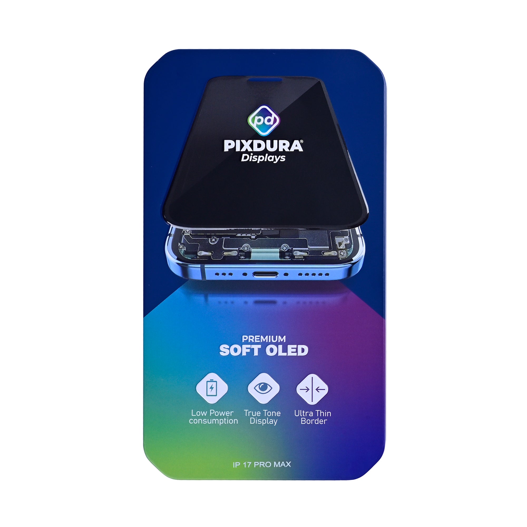 PIXDURA Display für iPhone 17 Pro Max Soft OLED Premium 120Hz Touchscreen – Bild 6