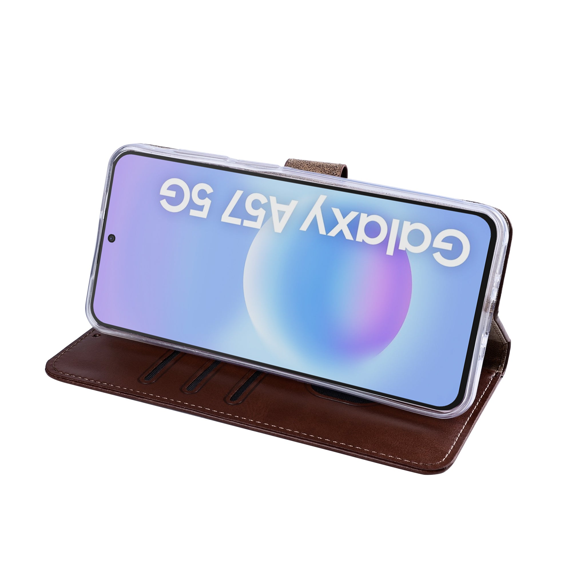 Rixus Buchhülle für Samsung Galaxy A57 Brown – Bild 6