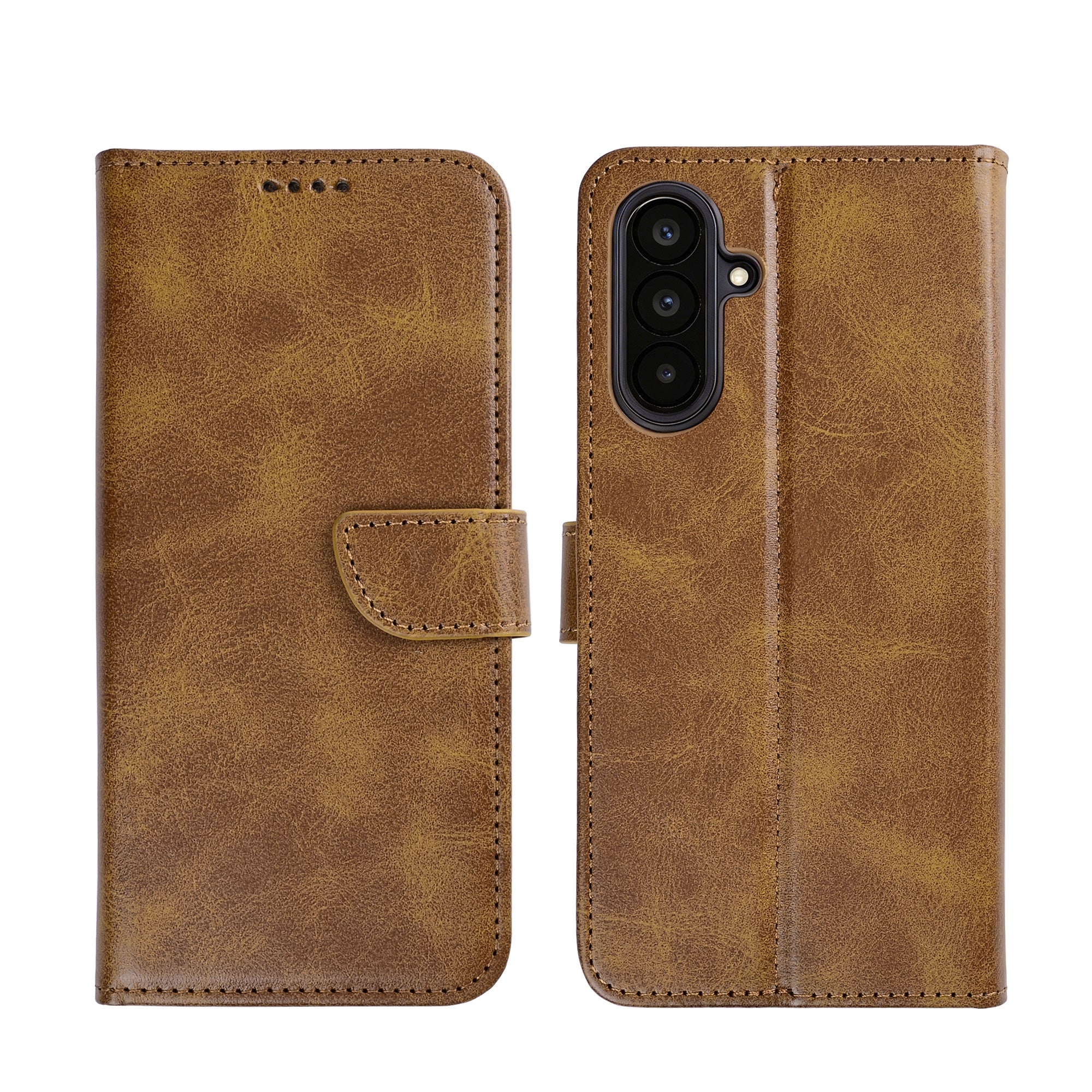 Rixus Buchhülle für Samsung Galaxy A57 Light Brown – Bild 3