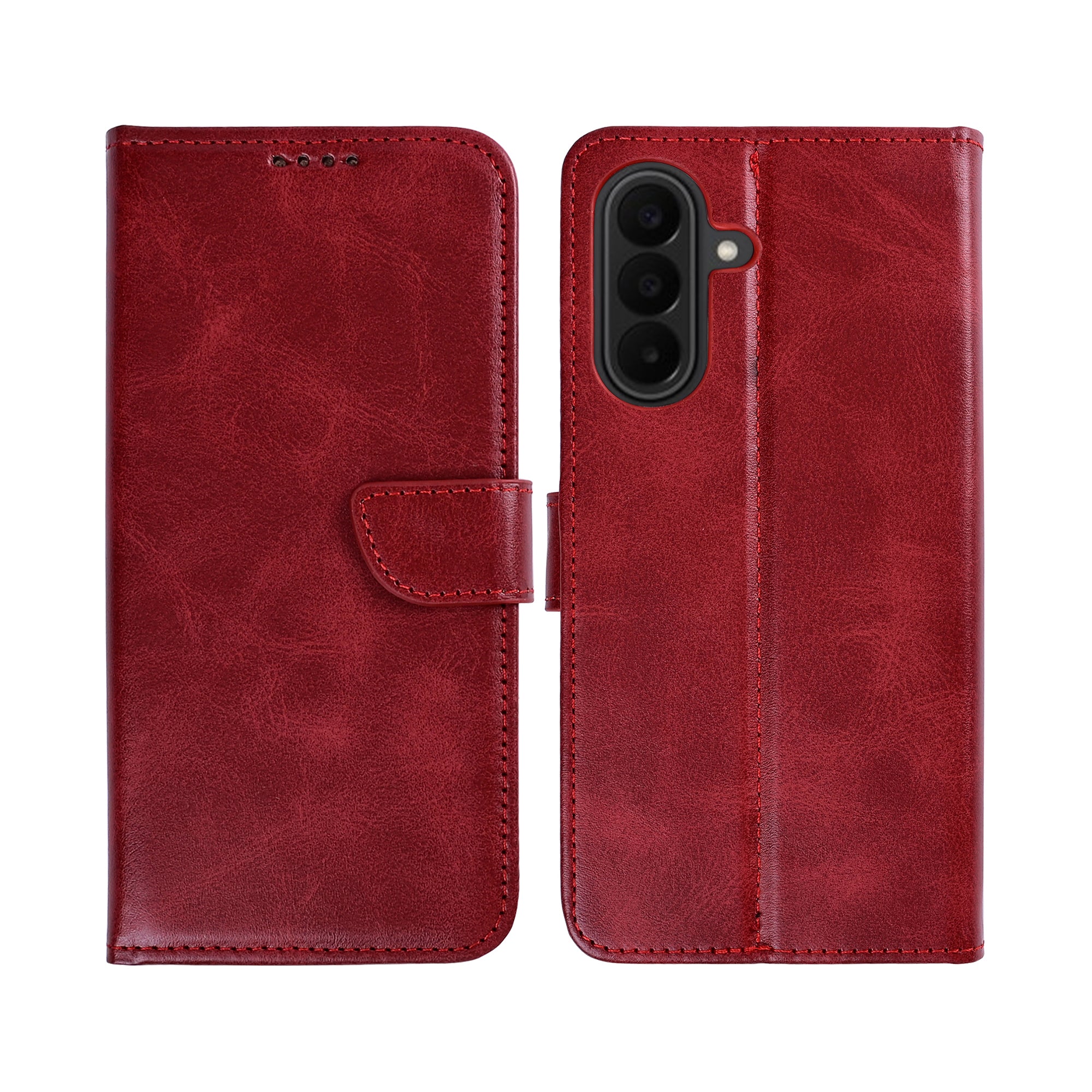 Rixus Buchhülle für Samsung Galaxy A27 Dark Red – Bild 3