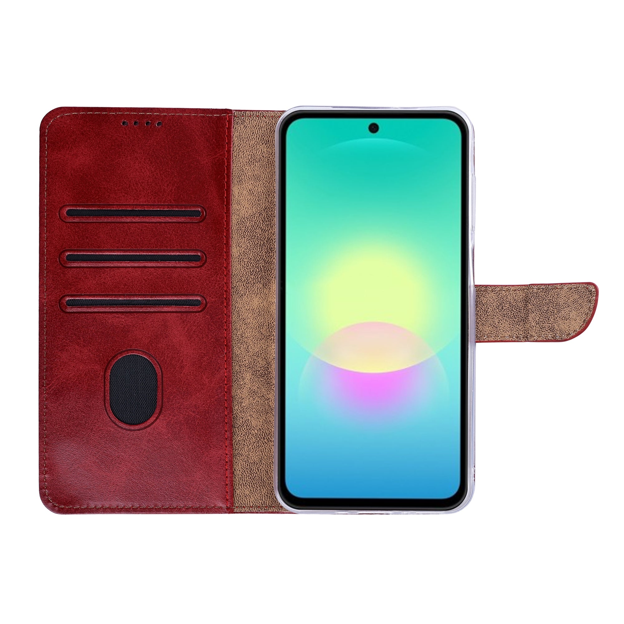 Rixus Buchhülle für Samsung Galaxy A27 Dark Red – Bild 5