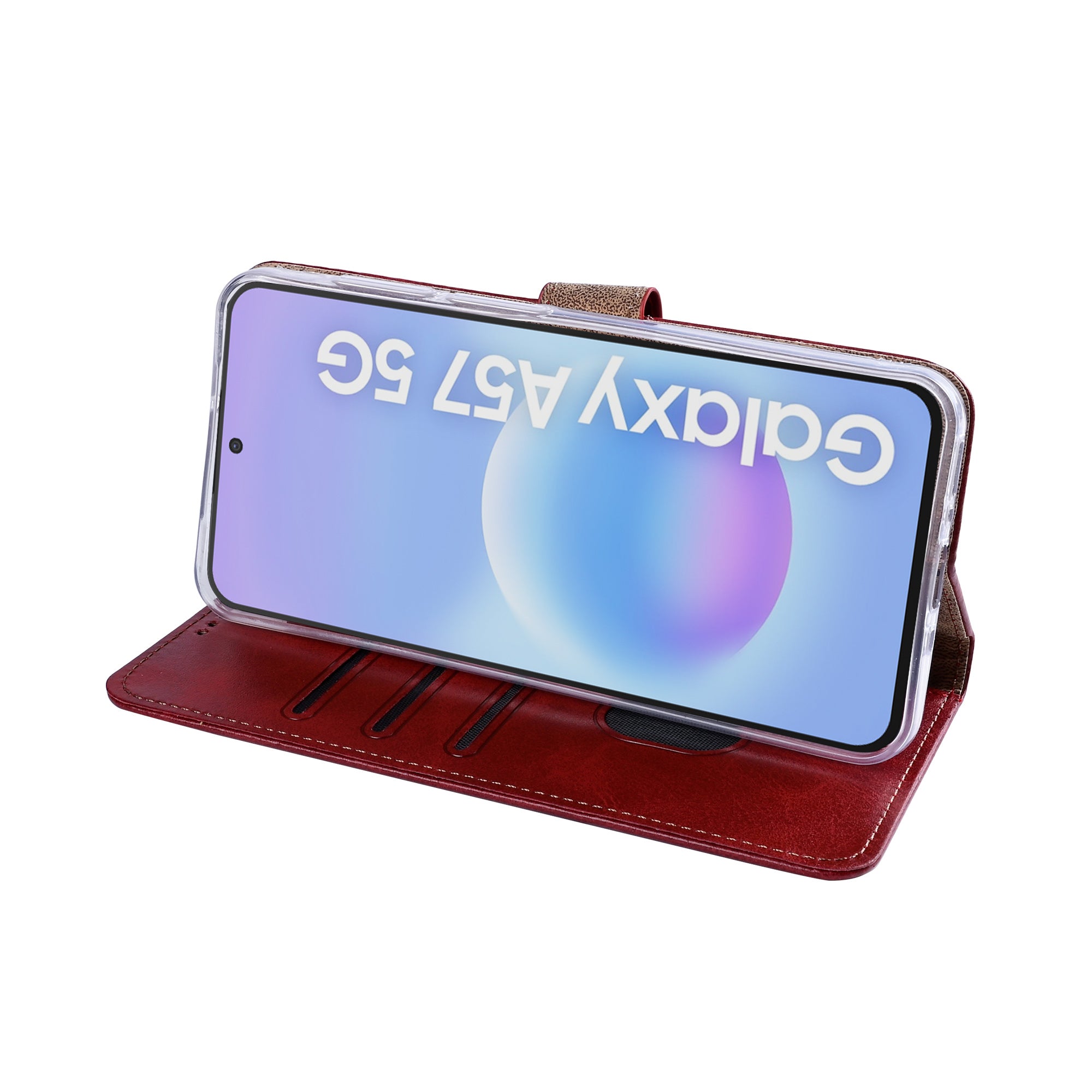 Rixus Buchhülle für Samsung Galaxy A57 Dark Red – Bild 6