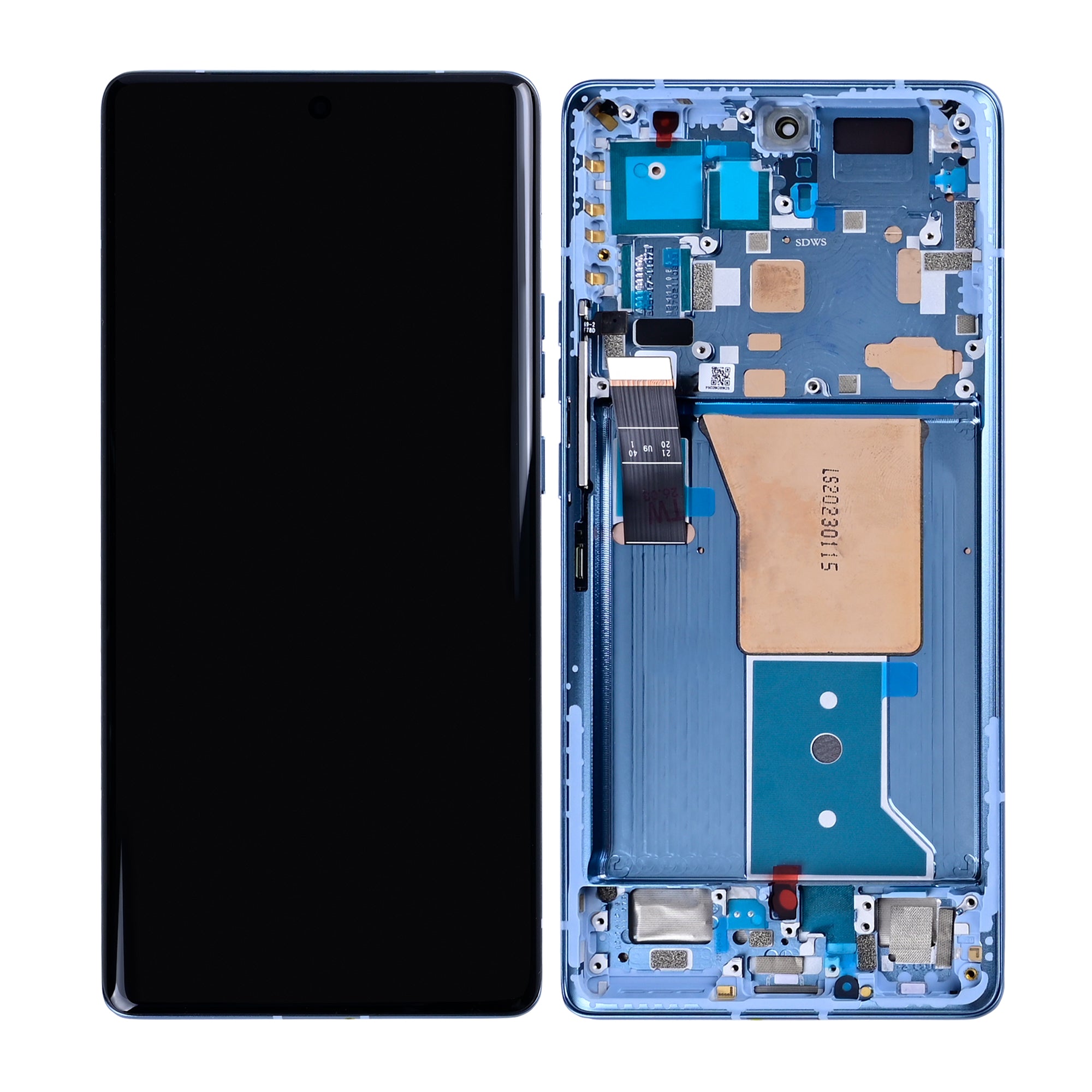 OEM Display für Motorola Edge 40 Pro, Moto X40 mit Rahmen Blau – Bild 5