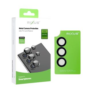 Rixus Metal Shield Kamera Panzerglas für Samsung Galaxy S26 Plus Black