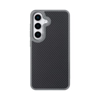 Rixus Mag Carbon mit MagSafe kompatibel für Samsung Galaxy S26 Titanium Grey