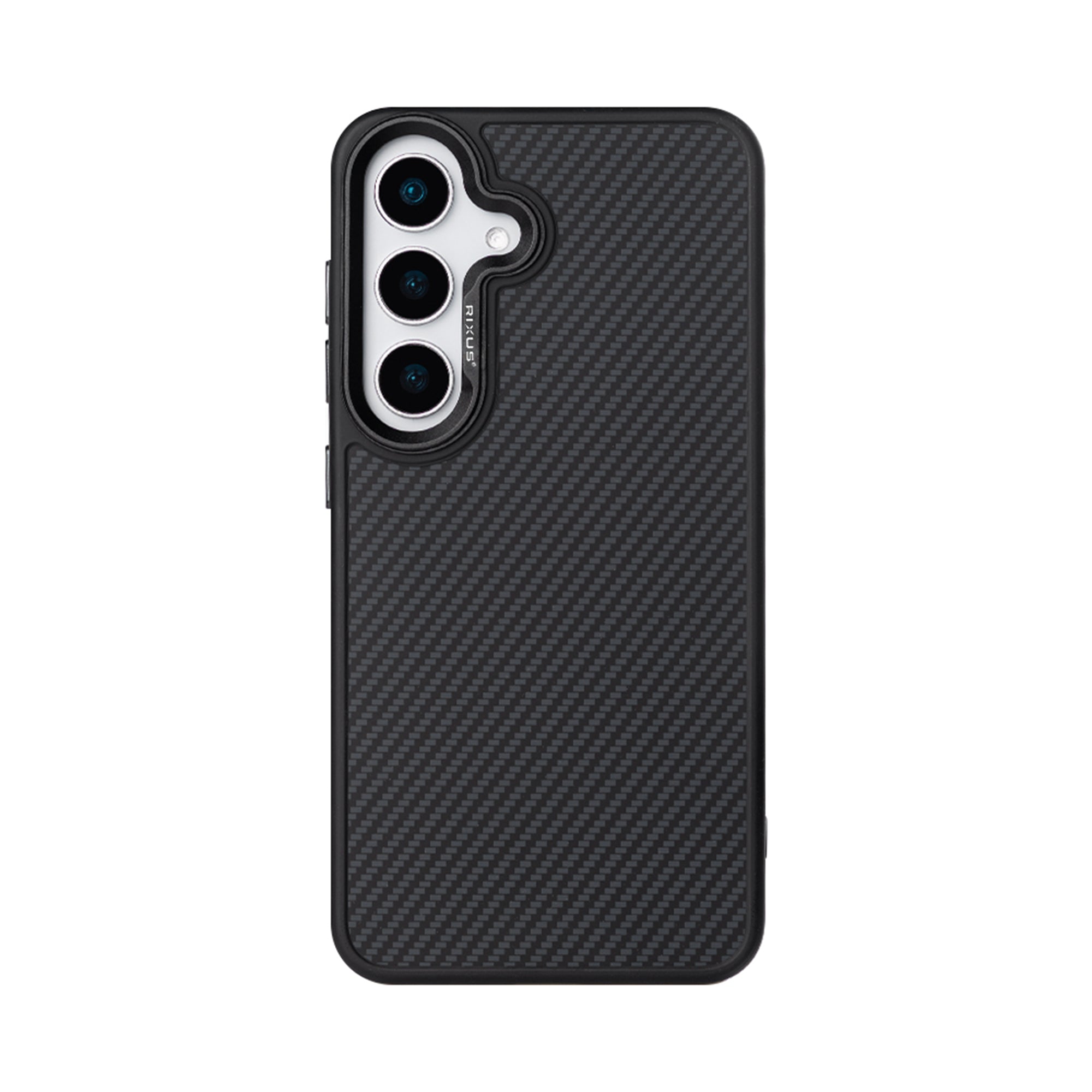 Rixus Mag Carbon mit MagSafe kompatibel für Samsung Galaxy S26 Black