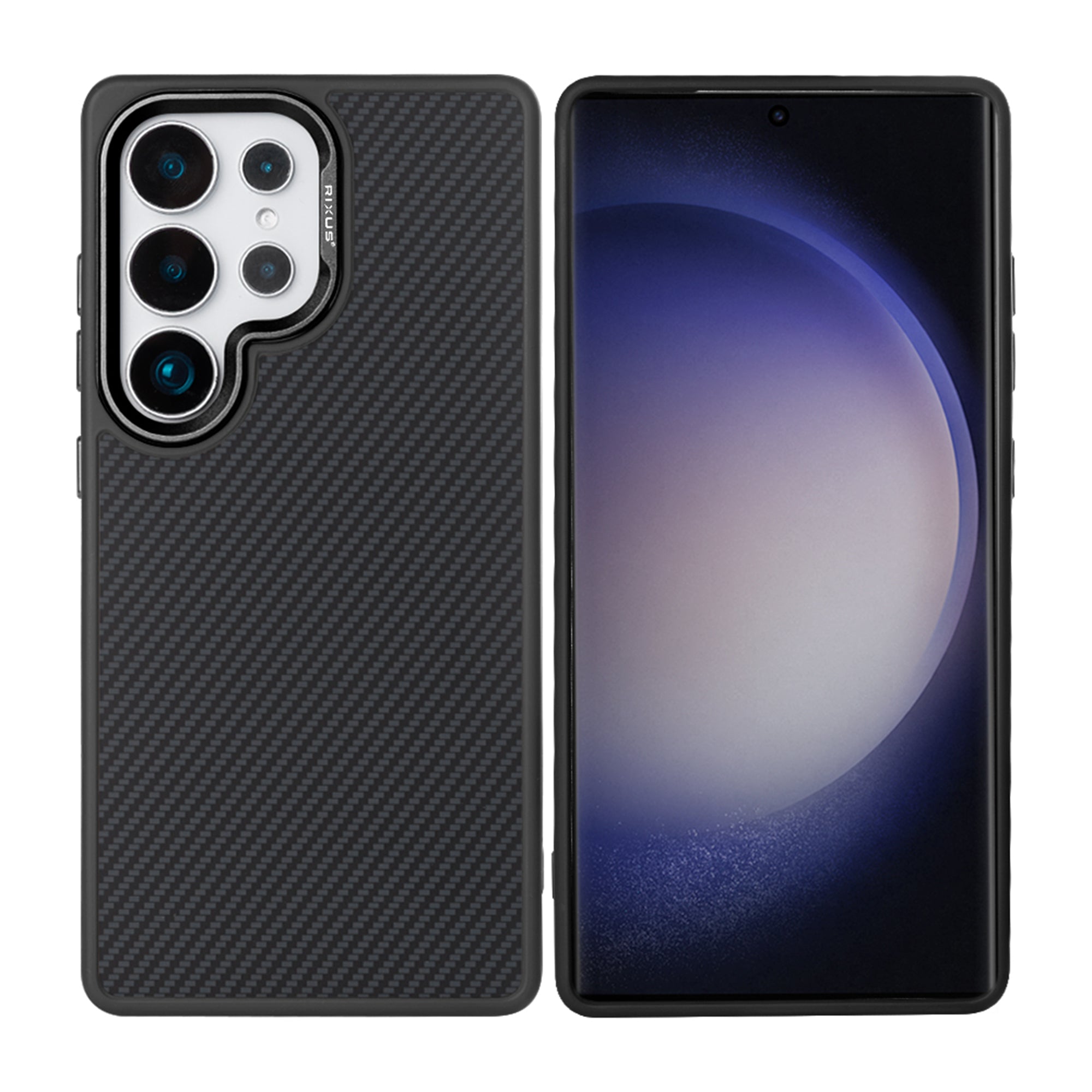 Rixus Mag Carbon mit MagSafe kompatibel für Samsung Galaxy S26 Ultra Black – Bild 3