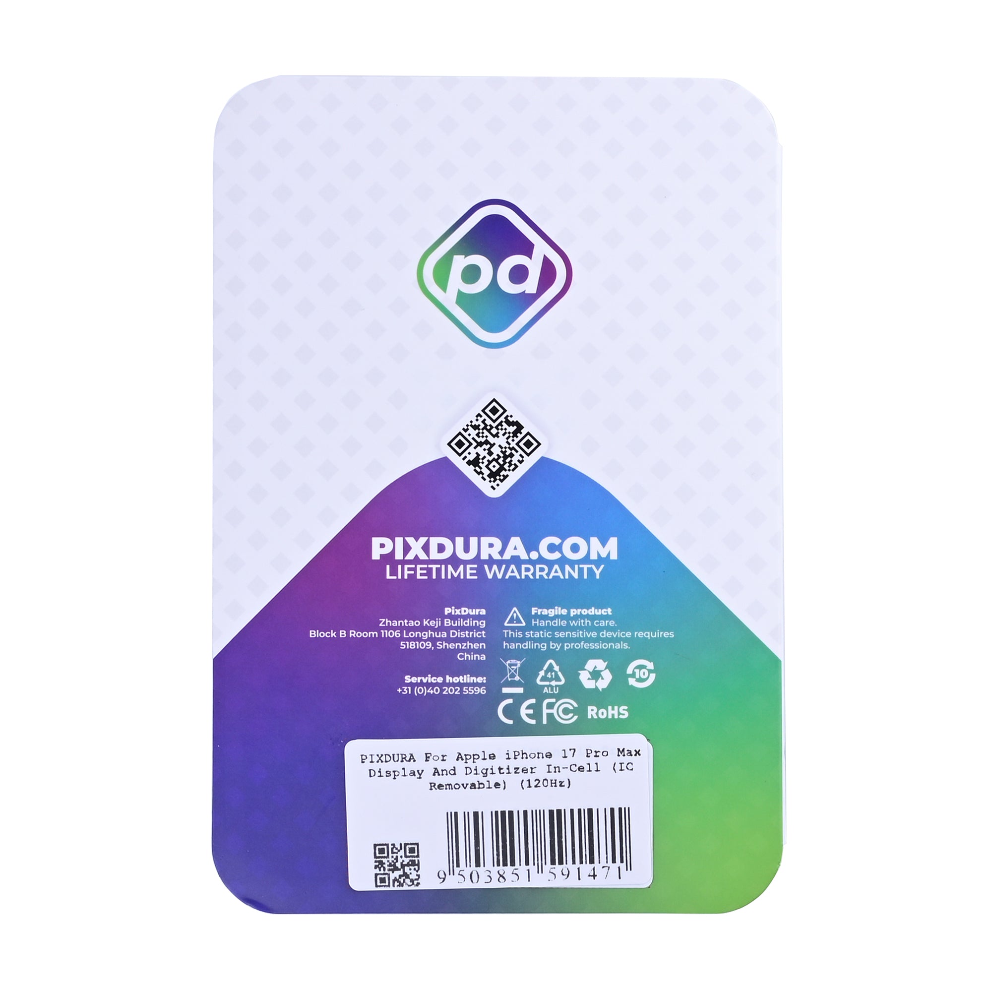 PIXDURA Display für iPhone 17 Pro Max InCell 120Hz Touchscreen – Bild 7
