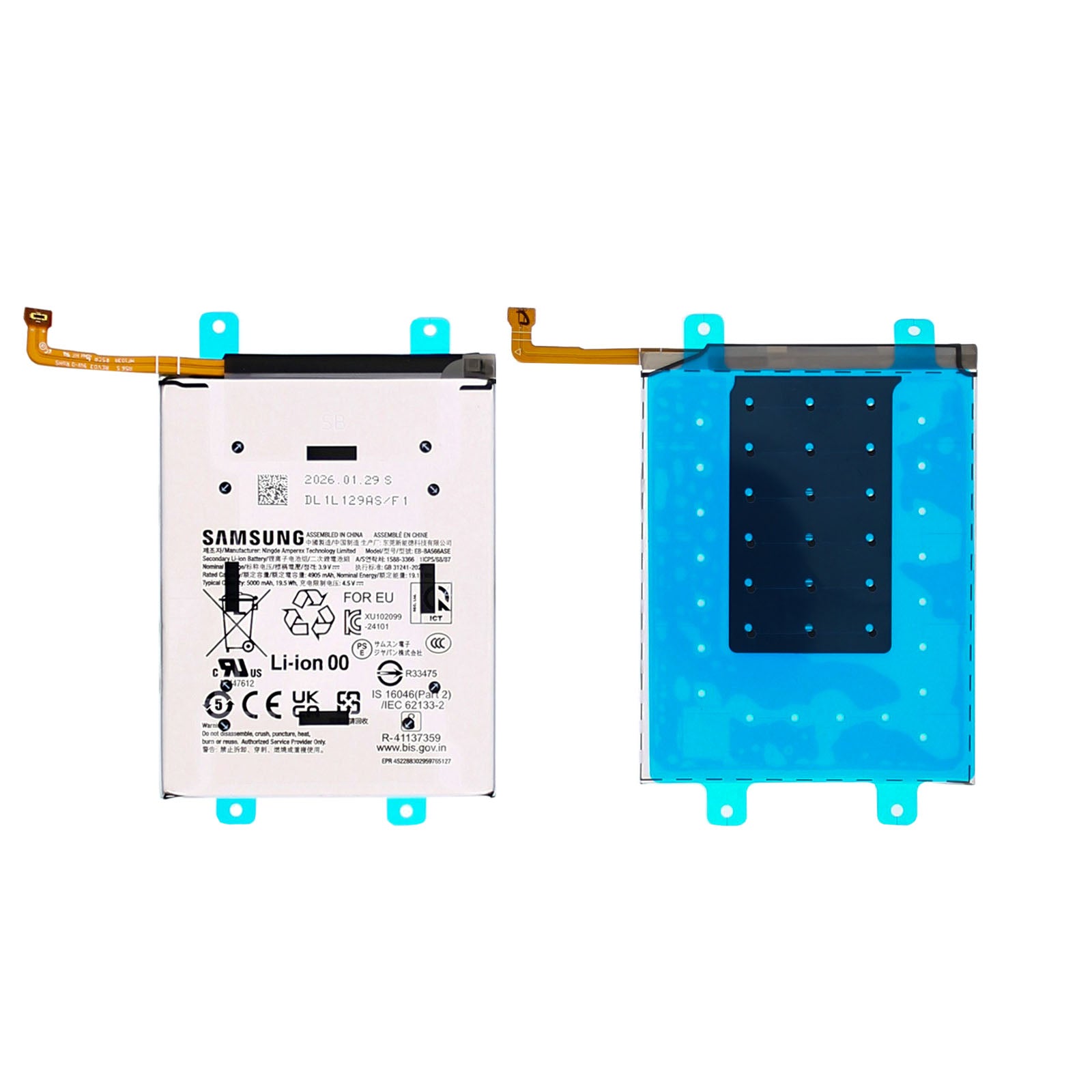 Samsung Galaxy A37 A376B, A57 A576B Akku EB-BA566ASE Original – Bild 3