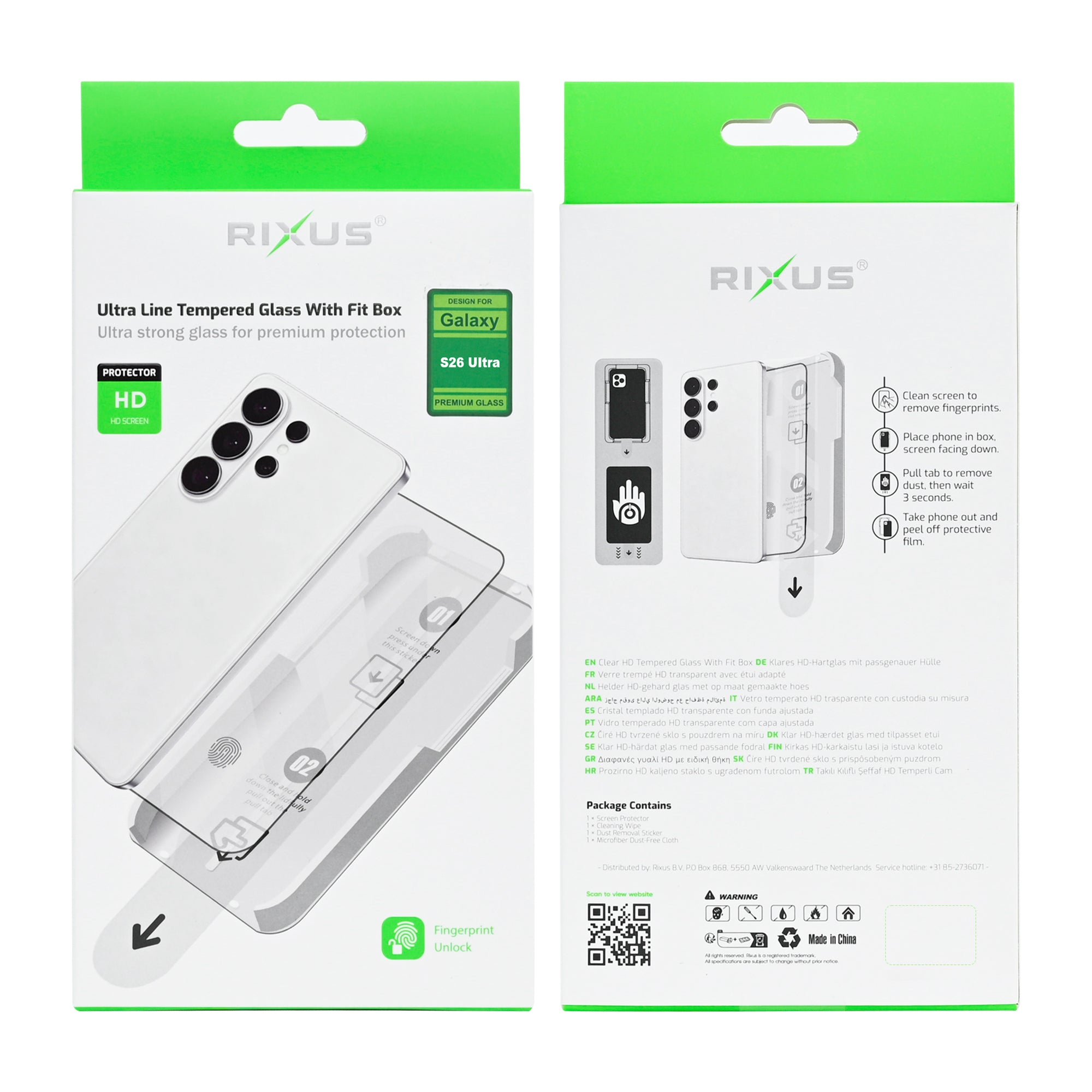 Rixus Ultra Line Panzerglas mit Fit Box für Samsung Galaxy S26 Ultra – Bild 3