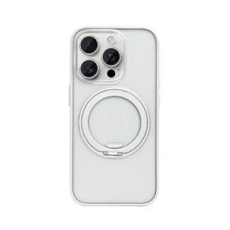 Rixus SnapGrip 360 MagSafe Hülle für iPhone 15 16 17 Modell & Farbe - Modell: iPhone 15 Pro - Farbe: Weiß