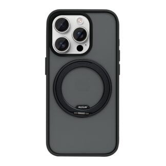 Rixus SnapGrip 360 MagSafe Hülle für iPhone 15 16 17 Modell & Farbe - Modell: iPhone 15 Pro Max - Farbe: Schwarz