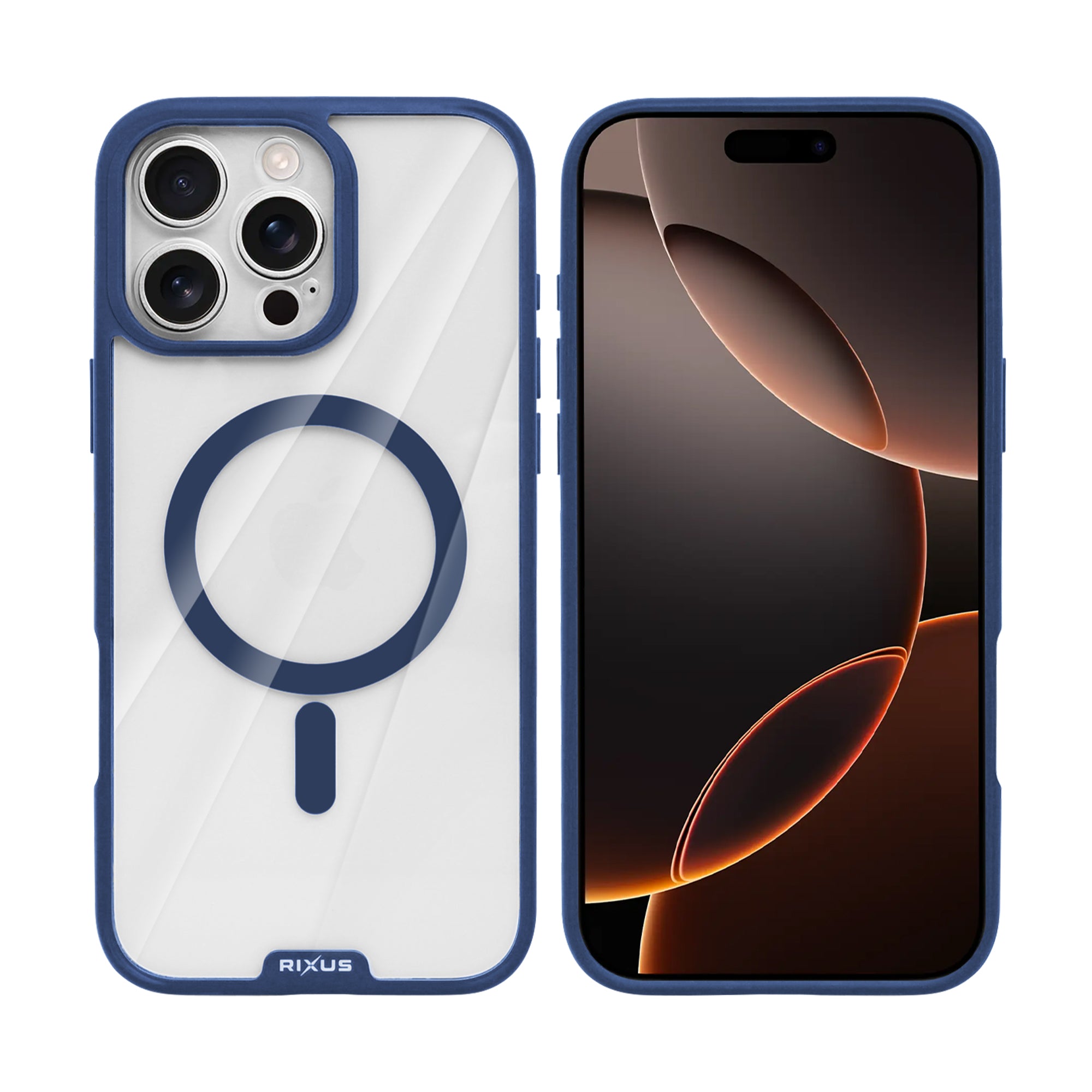 Rixus Crystal Amber Hülle für iPhone 15 16 17 Modell & Farbe – Bild 78