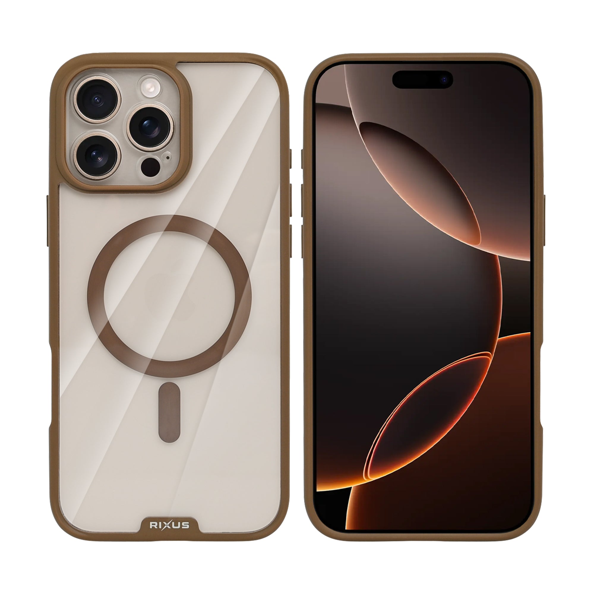 Rixus Crystal Amber Hülle für iPhone 15 16 17 Modell & Farbe – Bild 39
