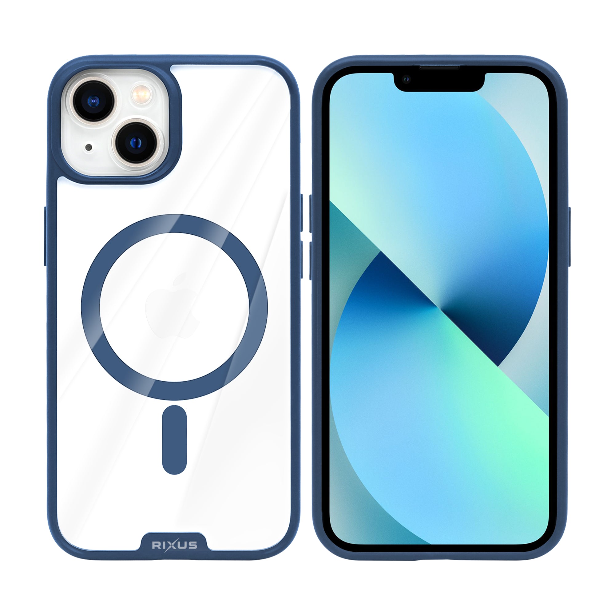 Rixus Crystal Amber Hülle für Apple iPhone 13 Blue – Bild 3