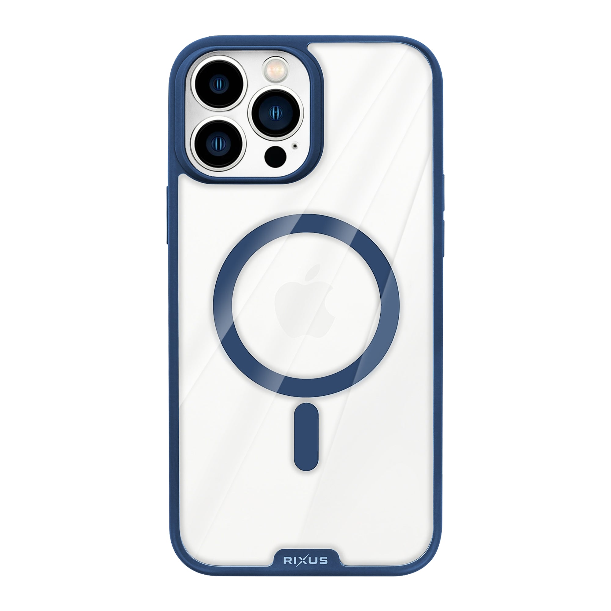 Rixus Crystal Amber Hülle für Apple iPhone 13 Pro Blue