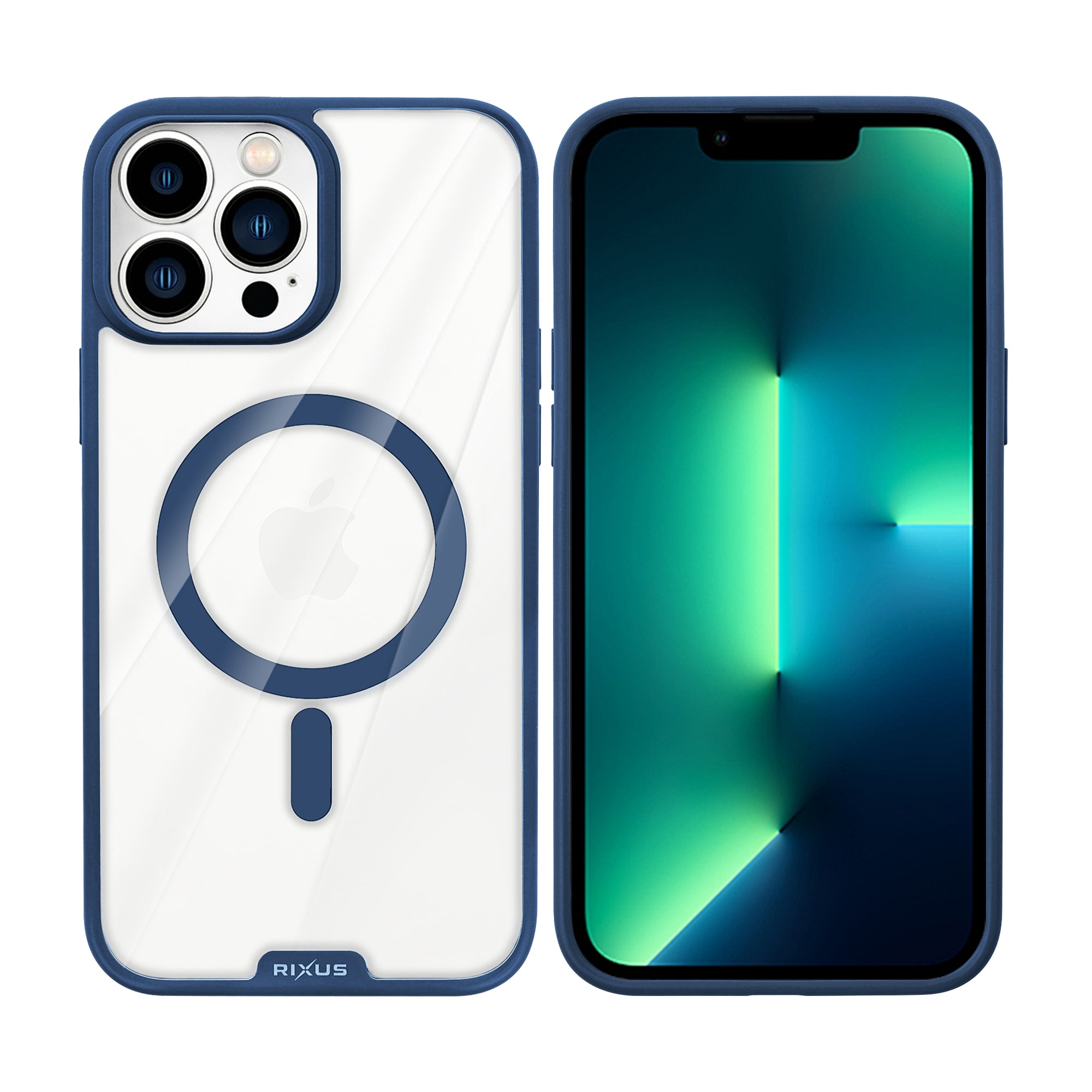 Rixus Crystal Amber Hülle für Apple iPhone 13 Pro Blue – Bild 3
