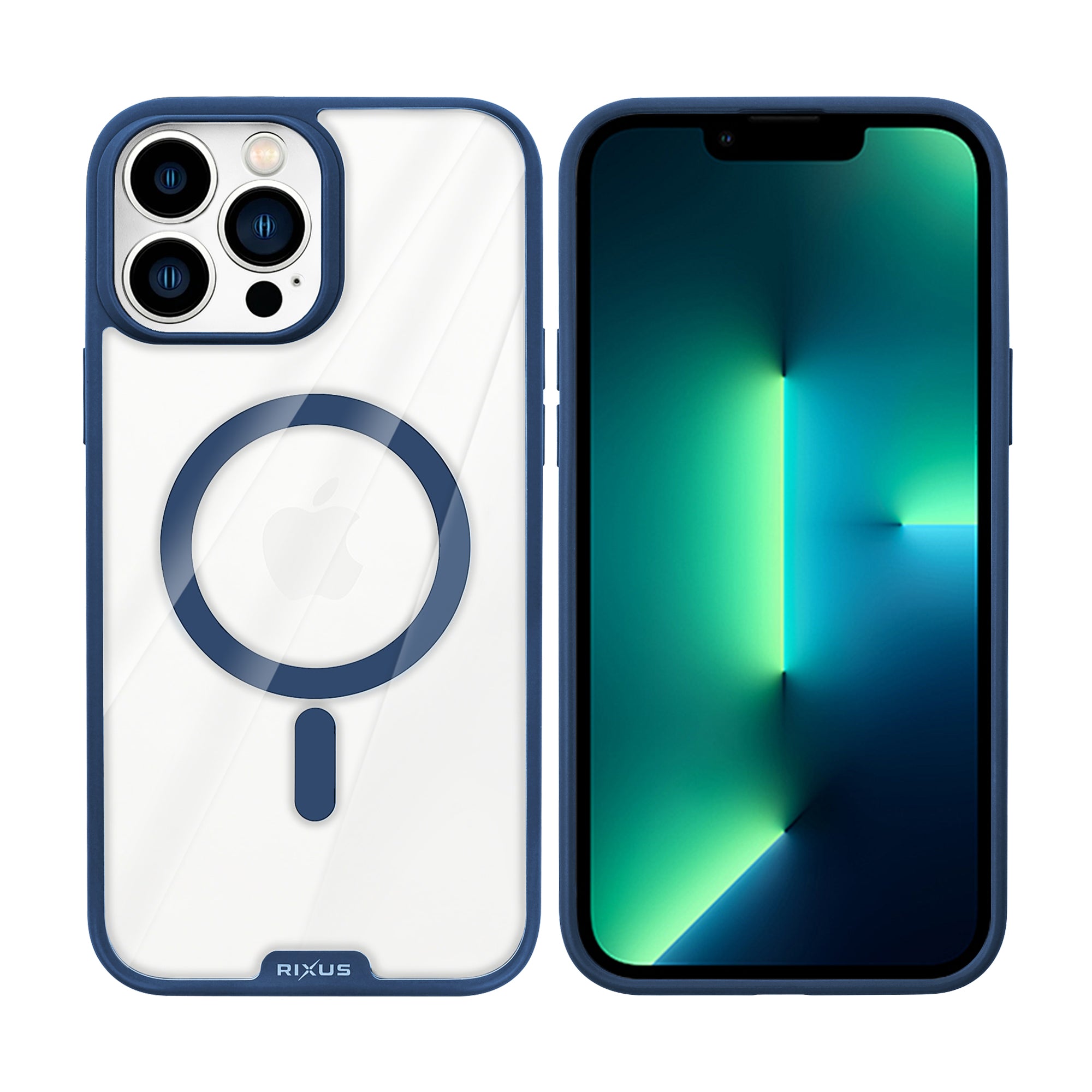 Rixus Crystal Amber Hülle für Apple iPhone 13 Pro Max Blue – Bild 3