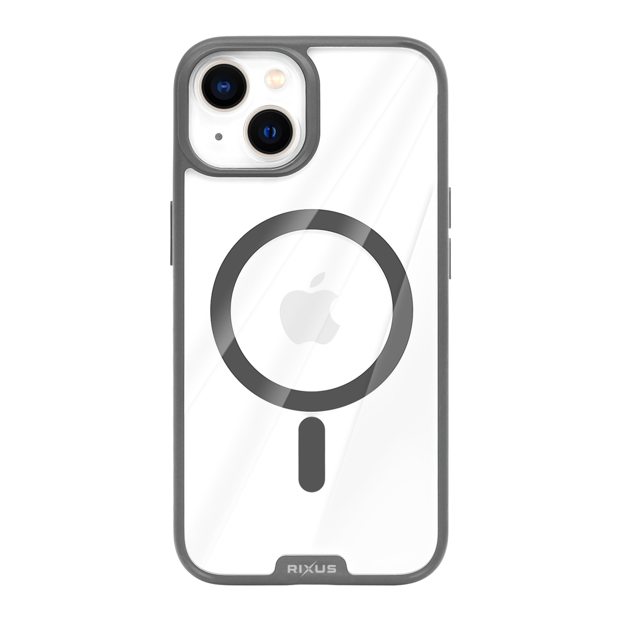 Rixus Crystal Amber Hülle für Apple iPhone 14 Grey