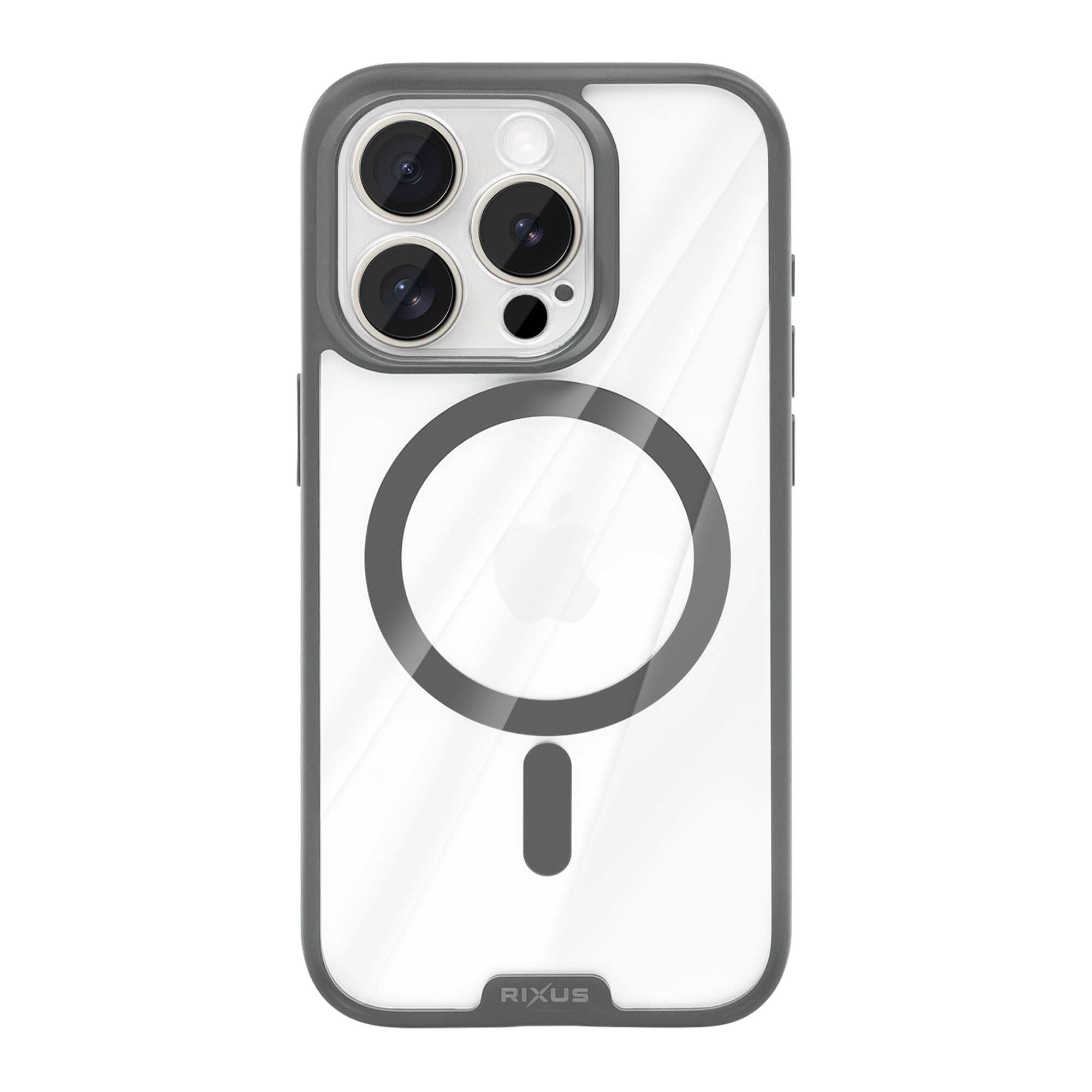 Rixus Crystal Amber Hülle für Apple iPhone 14 Pro Grey