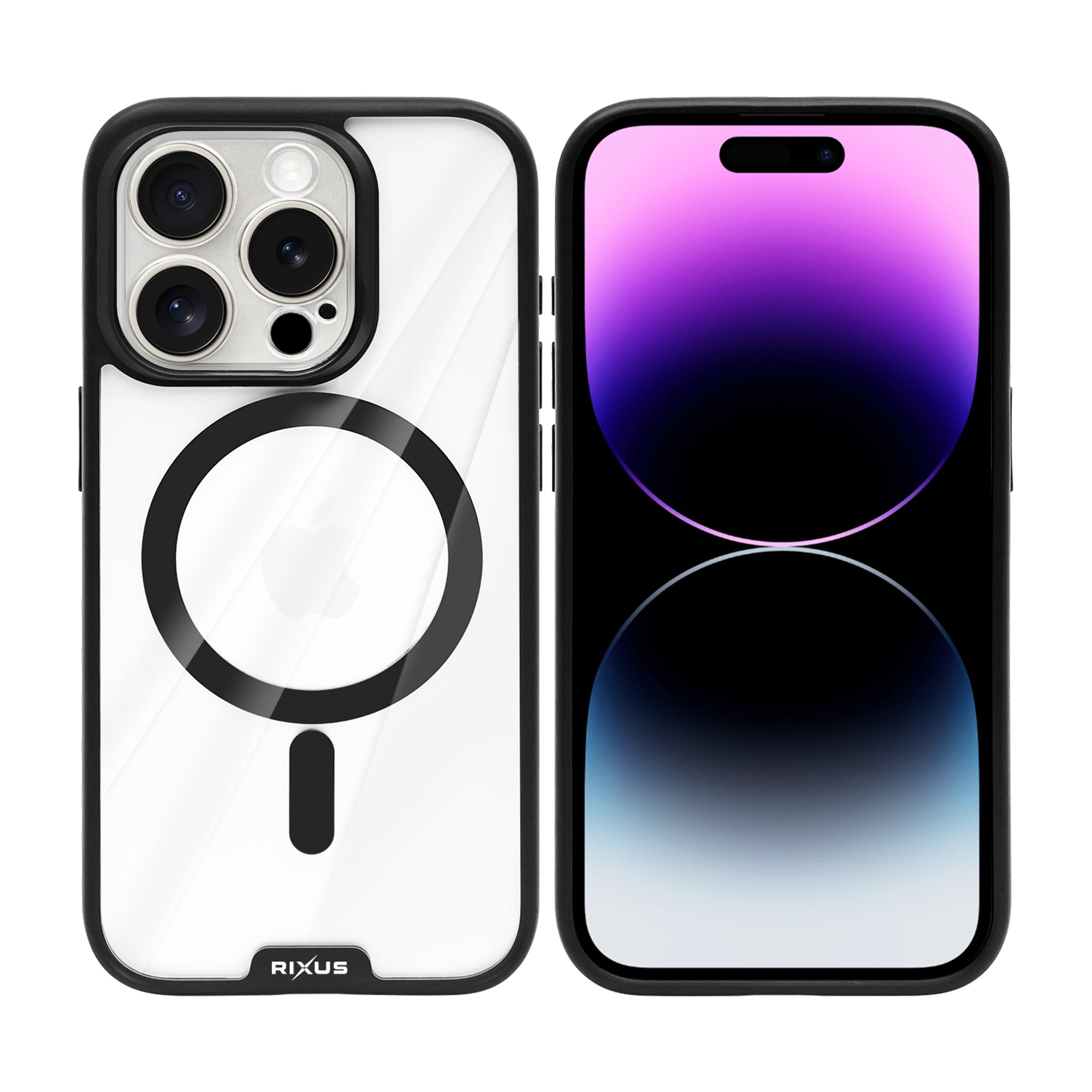 Rixus Crystal Amber Hülle für Apple iPhone 14 Pro Max Black – Bild 3