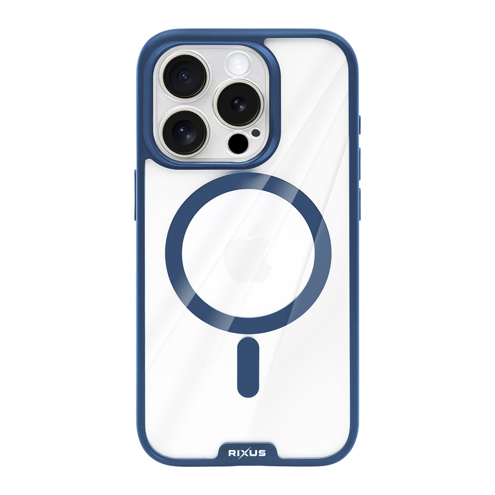 Rixus Crystal Amber Hülle für Apple iPhone 14 Pro Max Blue