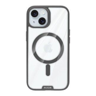 Rixus Crystal Amber Hülle für iPhone 15 16 17 Modell & Farbe - Modell: iPhone 15 - Farbe: Grau