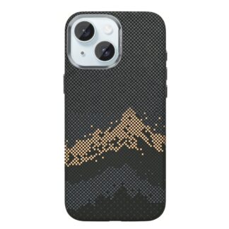 Rixus Alpine Ultra-Slim MagSafe Hülle für iPhone 15 16 17 Modell & Farbe - Modell: iPhone 15 - Farbe: Mountain Black (Schwarz)