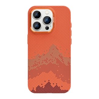 Rixus Alpine Ultra-Slim MagSafe Hülle für iPhone 15 16 17 Modell & Farbe - Modell: iPhone 15 Pro Max - Farbe: Mountain Orange (Orange)