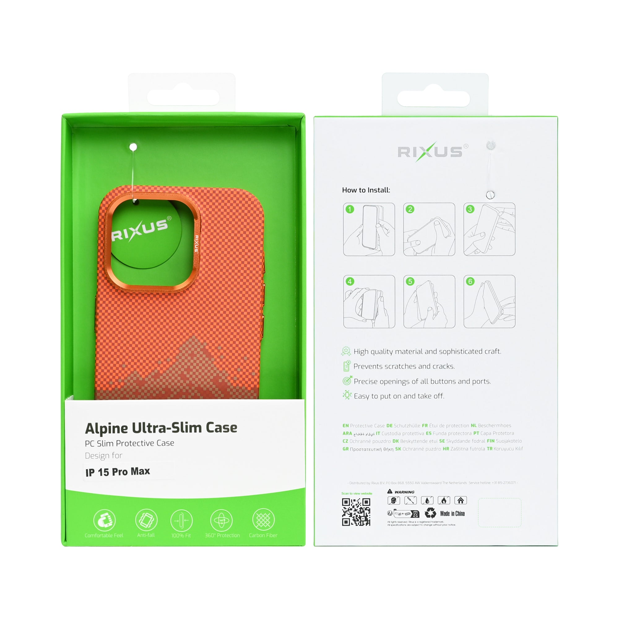 Rixus Alpine Ultra-Slim MagSafe Hülle für iPhone 15 16 17 Modell & Farbe – Bild 325