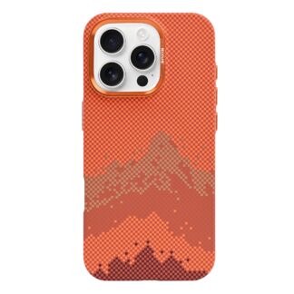 Rixus Alpine Ultra-Slim MagSafe Hülle für iPhone 15 16 17 Modell & Farbe - Modell: iPhone 16 Pro Max - Farbe: Mountain Orange (Orange)
