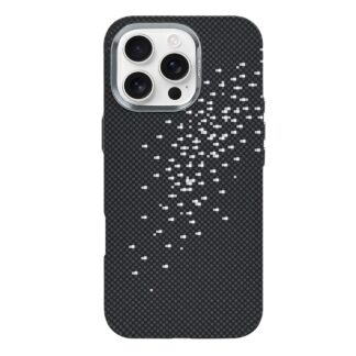Rixus Alpine Ultra-Slim MagSafe Hülle für iPhone 15 16 17 Modell & Farbe - Modell: iPhone 16 Pro Max - Farbe: Galaxy Black (Schwarz)