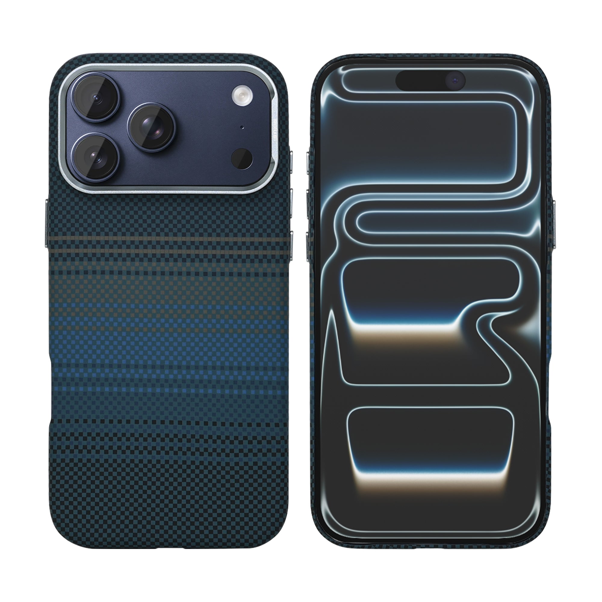 Rixus Alpine Ultra-Slim Hülle mit MagSafe kompatibel RXA131 für Apple iPhone 17 Pro Max Stripe Blue – Bild 3