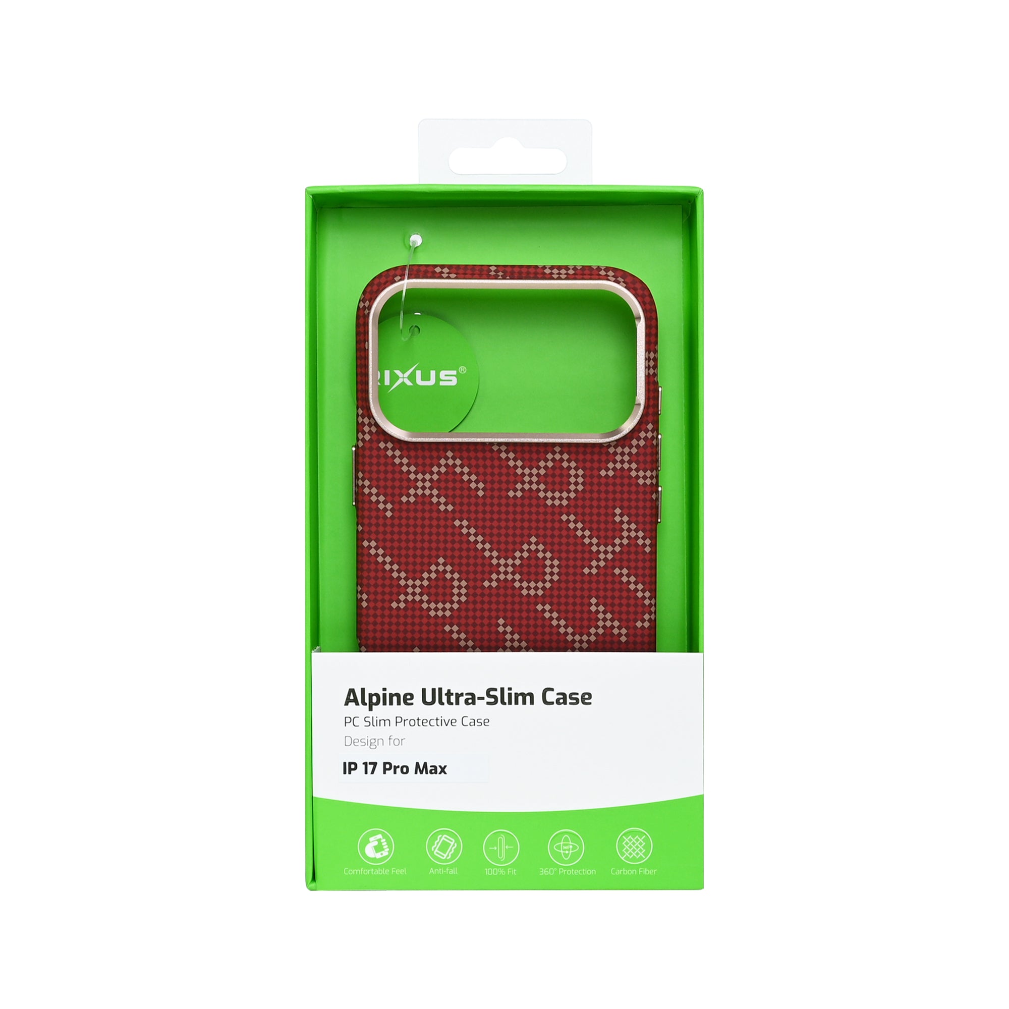 Rixus Alpine Ultra-Slim Hülle mit MagSafe kompatibel RXA093 für Apple iPhone 17 Pro Max Cherry Red – Bild 4